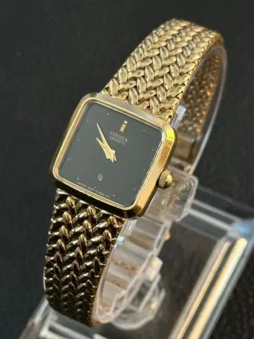 [ 작동/빈티지 ] CITIZEN 쿼츠 4-101324 블랙