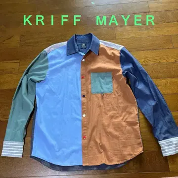 클리프 메이어 컬러 블록 긴팔 셔츠