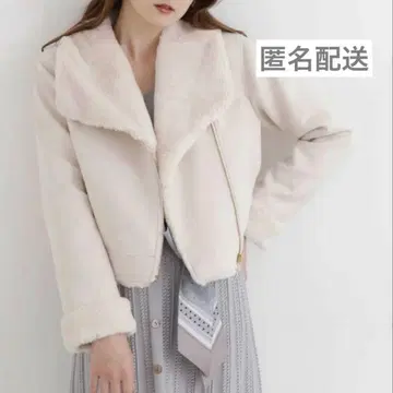 페이크 레더 라이더스 질 바이 질 스튜어트 아우터 다운 니트