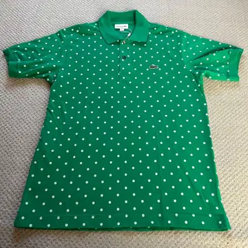 LACOSTE 그린 도트 피케 셔츠 US M 새상품 택 포함 라코스테