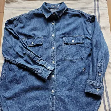DRESSTERIOR 데님 블루 긴팔 셔츠 36