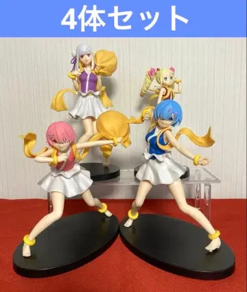 리제로 SPM 피규어 풍신뇌신 렘 라무 에밀리아 베아트리스 4체 세트