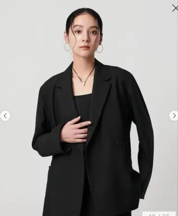 B&Y UNITED ARROWS 울라이크 멜란지 더블 자켓