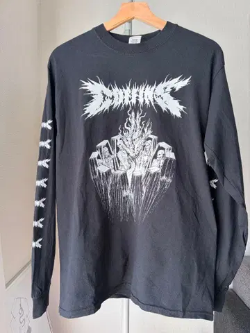 COFFINS 코핀즈 긴팔 밴드T 데스메탈 길단 M