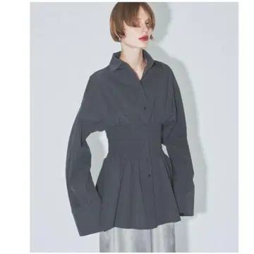 Yae 허리 셔링 셔츠