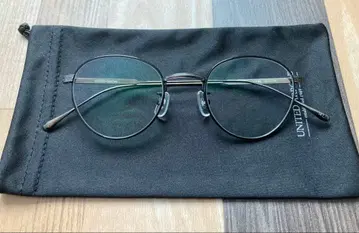 united arrows 메탈 프레임 라운드 안경 도수 없음 UV 컷