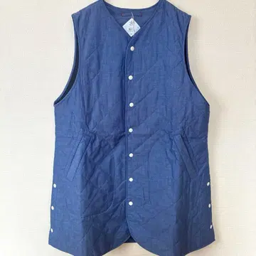 NATURAL LAUNDRY 선염 퀼팅 롱 베스트