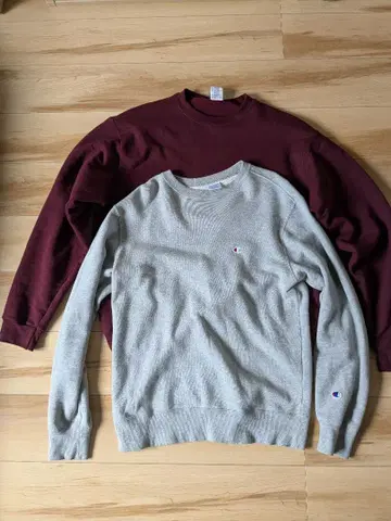 Champion 맨투맨 2장 세트 XL L