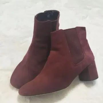 Clarks 클락스 사이드 고어 부츠 와인 레드 25.5cm