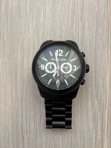 MICHAEL KORS 블랙 크로노그래프 손목시계