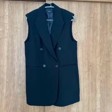 블랙 더블 브레스트 베스트 사이즈 38