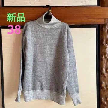 웨어하우스 468 2본 하이넥 맨투맨 38 새상품 멜란지 그레이