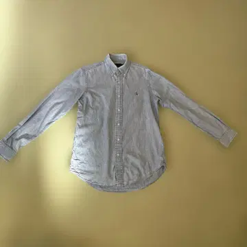 랄프 로렌 덩가리 데님 버튼다운 셔츠 옅은 파랑