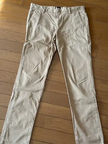 BOSS 베이지 스트레치 치노 팬츠