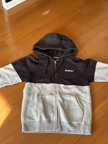 XLARGE 집업 후드티 블랙/그레이