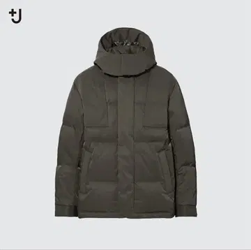 UNIQLO +J 다운 오버사이즈 파카 올리브 L 사이즈 미사용 새상품
