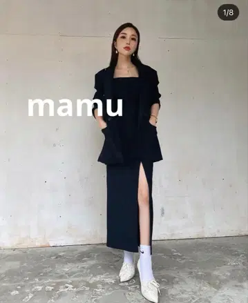 ZARA 슬릿 원피스 블랙