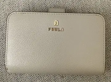FURLA 이단 접이식 지갑 그레이 가죽