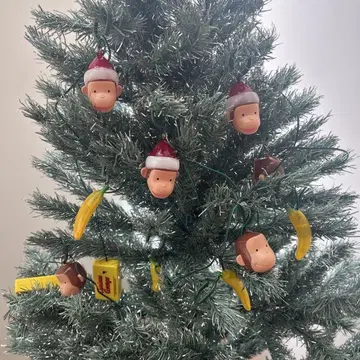 호기심 많은 조지 크리스마스 오너먼트 큐리어스 조지 장식 새상품