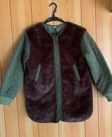 캐주얼 롱 자켓 다크 브라운 올리브