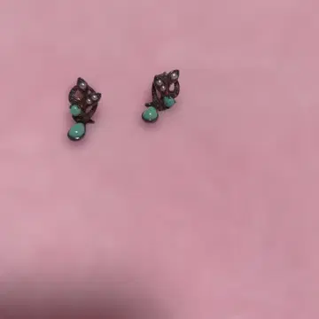 터콰이즈 시드 펄 마카사이트 귀걸이