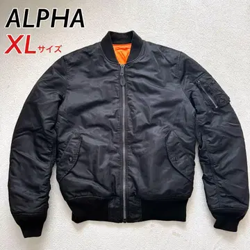 알파 MA-1 플라이트 자켓 블랙 XL 사이즈 밀리터리