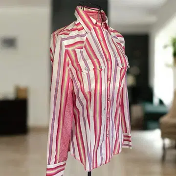 폴스미스 JEANS 택 포함 프린트 긴팔 셔츠