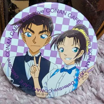 명탐정 코난 캔뱃지 체크 무늬