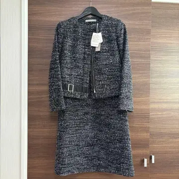 띠어리 럭스 38사이즈 트위드 자켓과 드레스 세트 깔끔