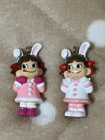 미니미니 페코짱 시크릿 핑크와 화이트 2개 세트