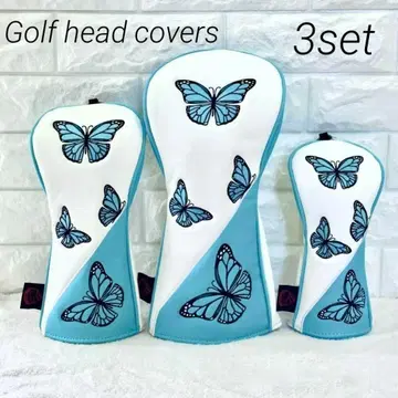 골프 클럽 헤드커버 나비 3세트 페어웨이 유틸리티