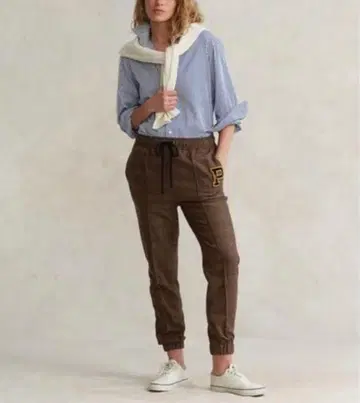 택 포함 미사용 새상품! 랄프 로렌 와펜 트위드 체크 팬츠