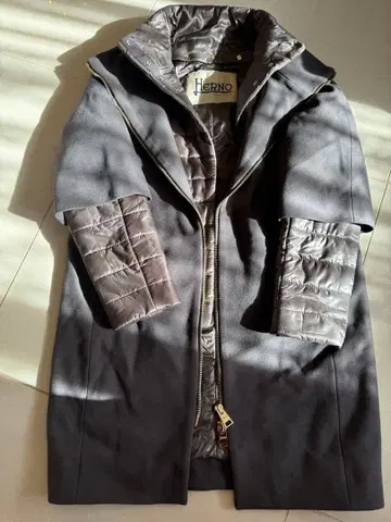 Herno 정품 다운 코트 그레이