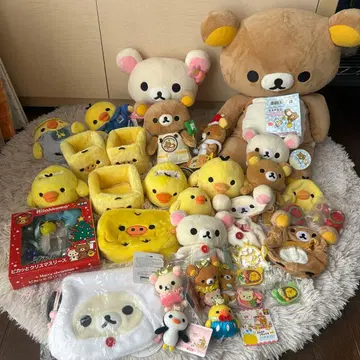 리락쿠마 키이로이토리 스트랩 마스코트 봉제 인형 헤이세이 레트로