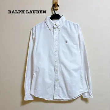 랄프 로렌 버튼 다운 셔츠 커스텀 핏 S 사이즈 화이트
