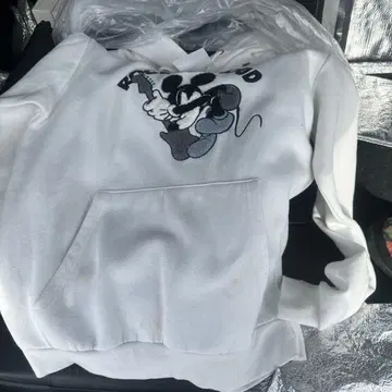 Disney 미키마우스 후드티 M 화이트