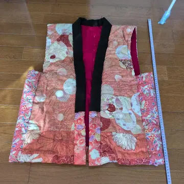 핸드메이드 핑크 계열 패치워크 도테라 프리 사이즈