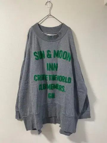 GENE HEAVENS 그레이 스웨트 셔츠