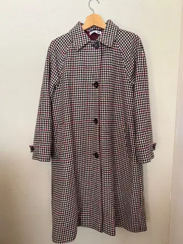 유니클로 JW ANDERSON 콜라보 체크 스텐카라 코트 S 사이즈