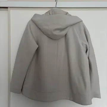 GU 후드 부착 두꺼운 원단 자켓 그레이