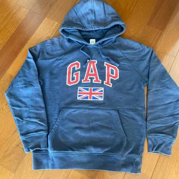 GAP 다크 블루 후드 부착 후드티 S