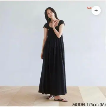 searoomlynn 프렌치 2way 숄더 티어드 드레스 M