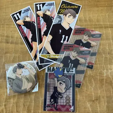 하이큐 미야 오사무 11번 스티커 캔뱃지 세트