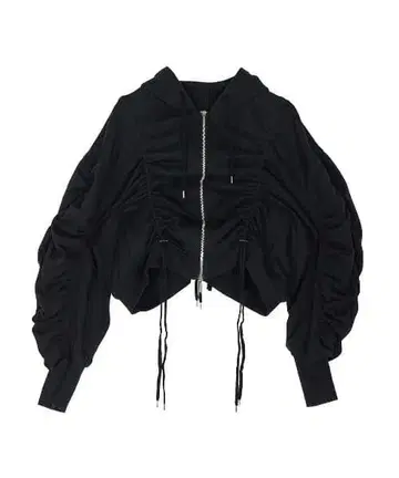 Ameri VOLUME GATHERED ZIP UP HOODIE