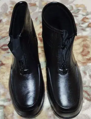 P.B.BRIDGE 블랙 지퍼 레인부츠