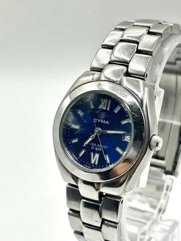 CYMA 남성용 시계 watch 파랑 데이트 쿼츠