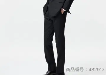 유니클로 스트레치 울 핏 슬림 팬츠