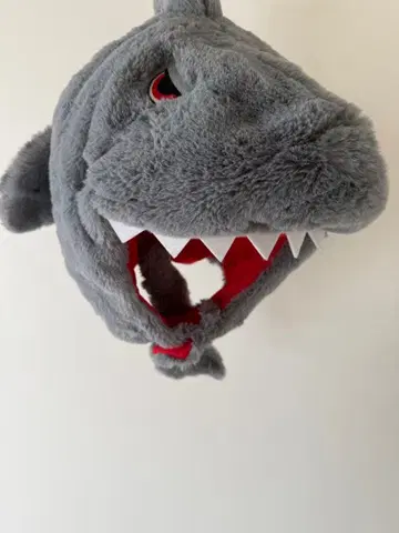 상어 머리 봉제 인형 모자