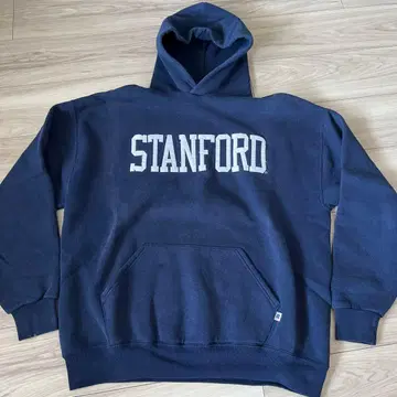90s Russell STANFORD 후드티 네이비