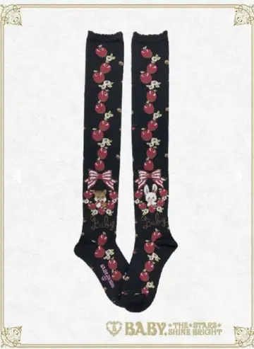 BABY, THE STARS SHINE Pomme Rouge 패턴 삭스